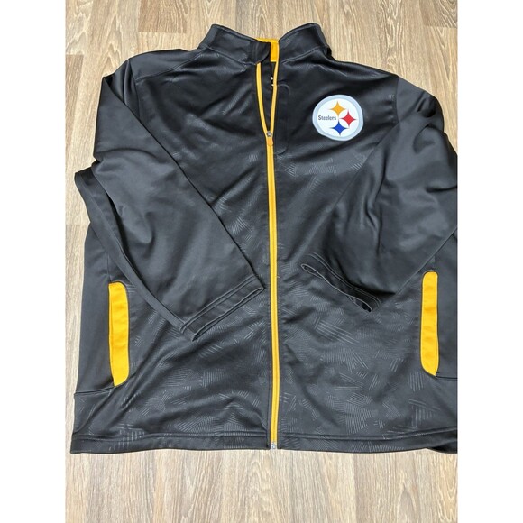 Pittsburgh Steelers Fanatics Mens Longitude Latitude Full Zip Track Jacket XXL - Picture 2 of 16
